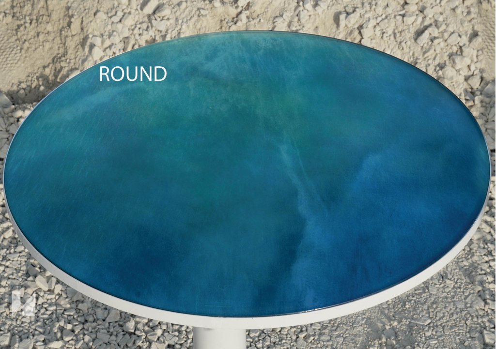 glass table top glass painting
round table base
coffee table
bar table
golden cloud glass art
silver spheres glass art
blue lagoon mar mare nature